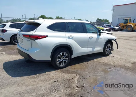 2021 Toyota Highlander Hybrid Xle из США, поврежденный, VIN 5TDGARAHXMS503736